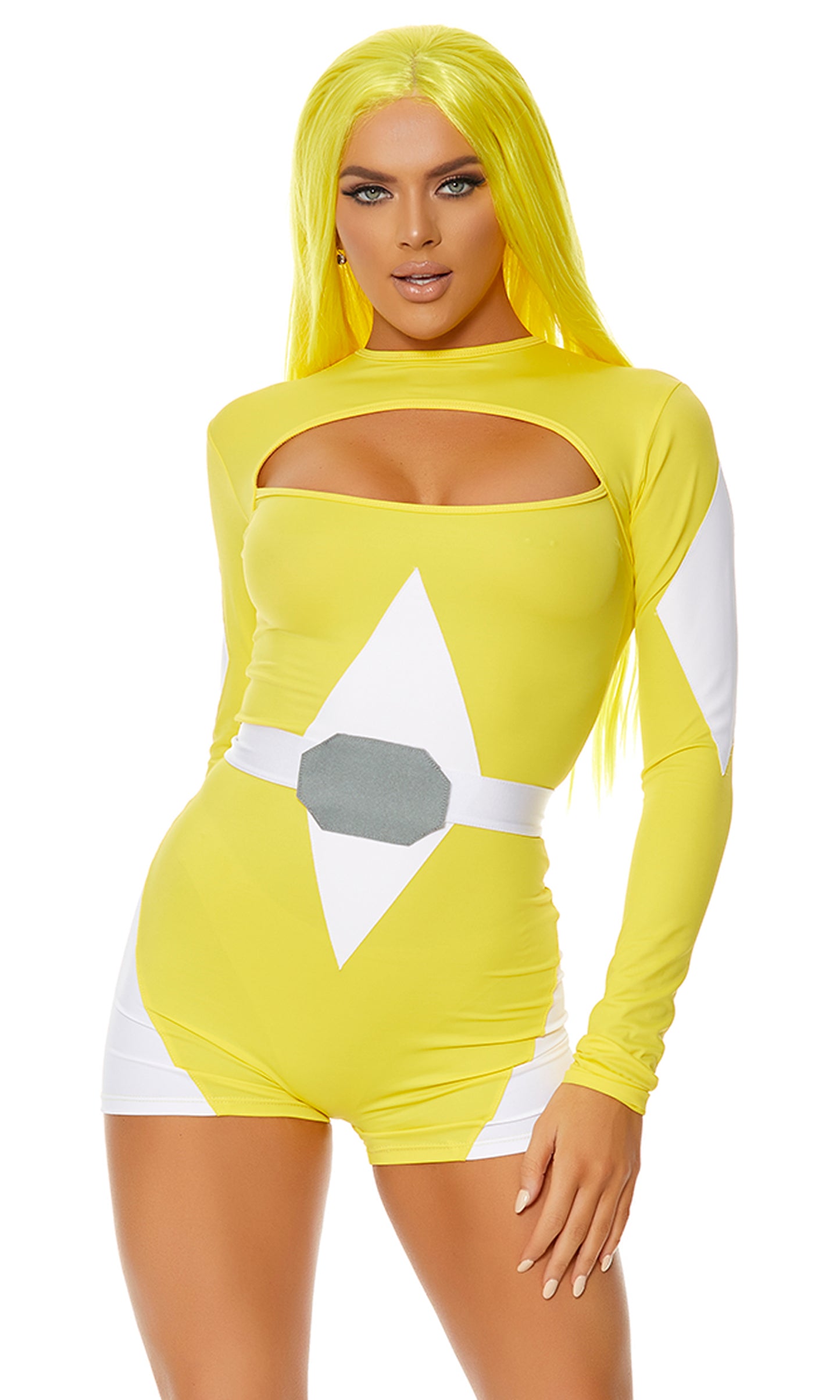 Yellow Power Move Hero Women Costume by Forplay Costumes only at TeeJayTraders.com - Image 3