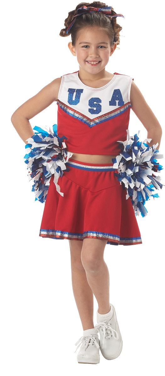 Patriotic Cheerleader Girls Costume by California Costumes only at  TeeJayTraders.com