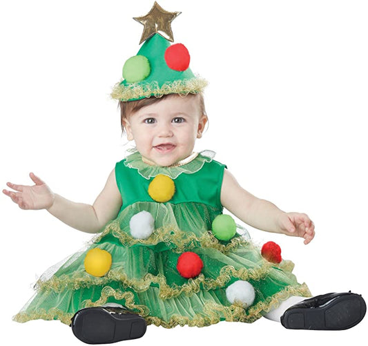 Baby Girls' Lil' Christmas Tree Costume by California Costumes only at  TeeJayTraders.com