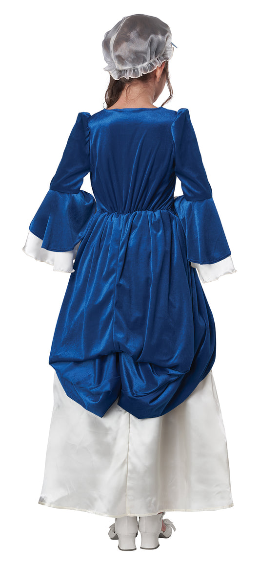 Colonial Era Girls Costume by California Costume only at  TeeJayTraders.com - Image 2