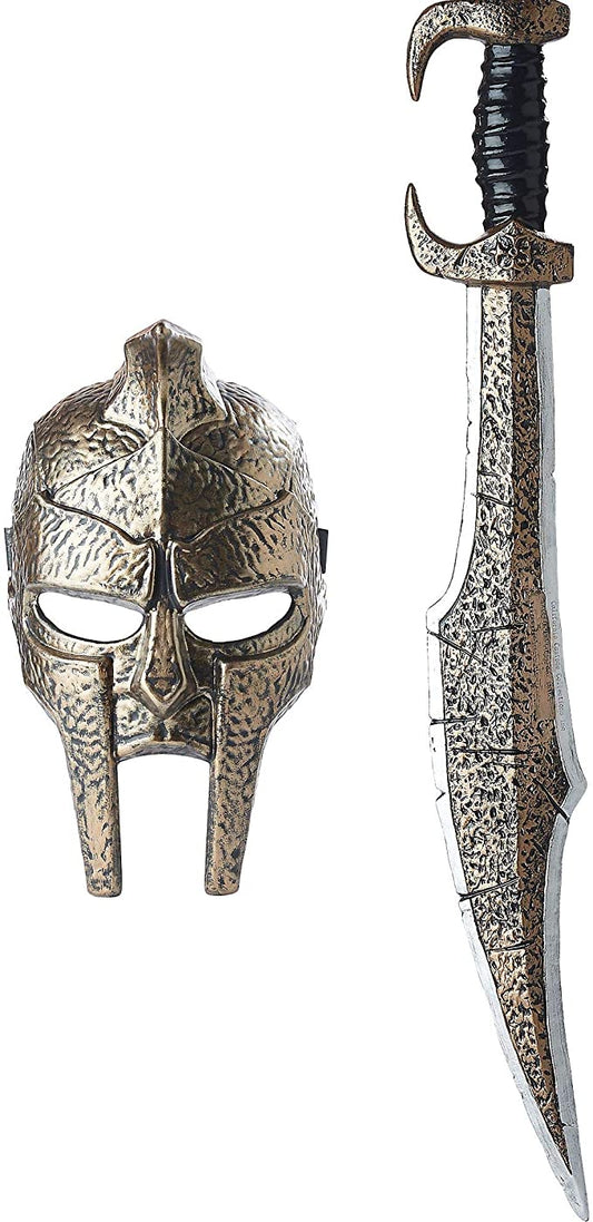 Spartan Mask and Sword by California Costumes only at  TeeJayTraders.com