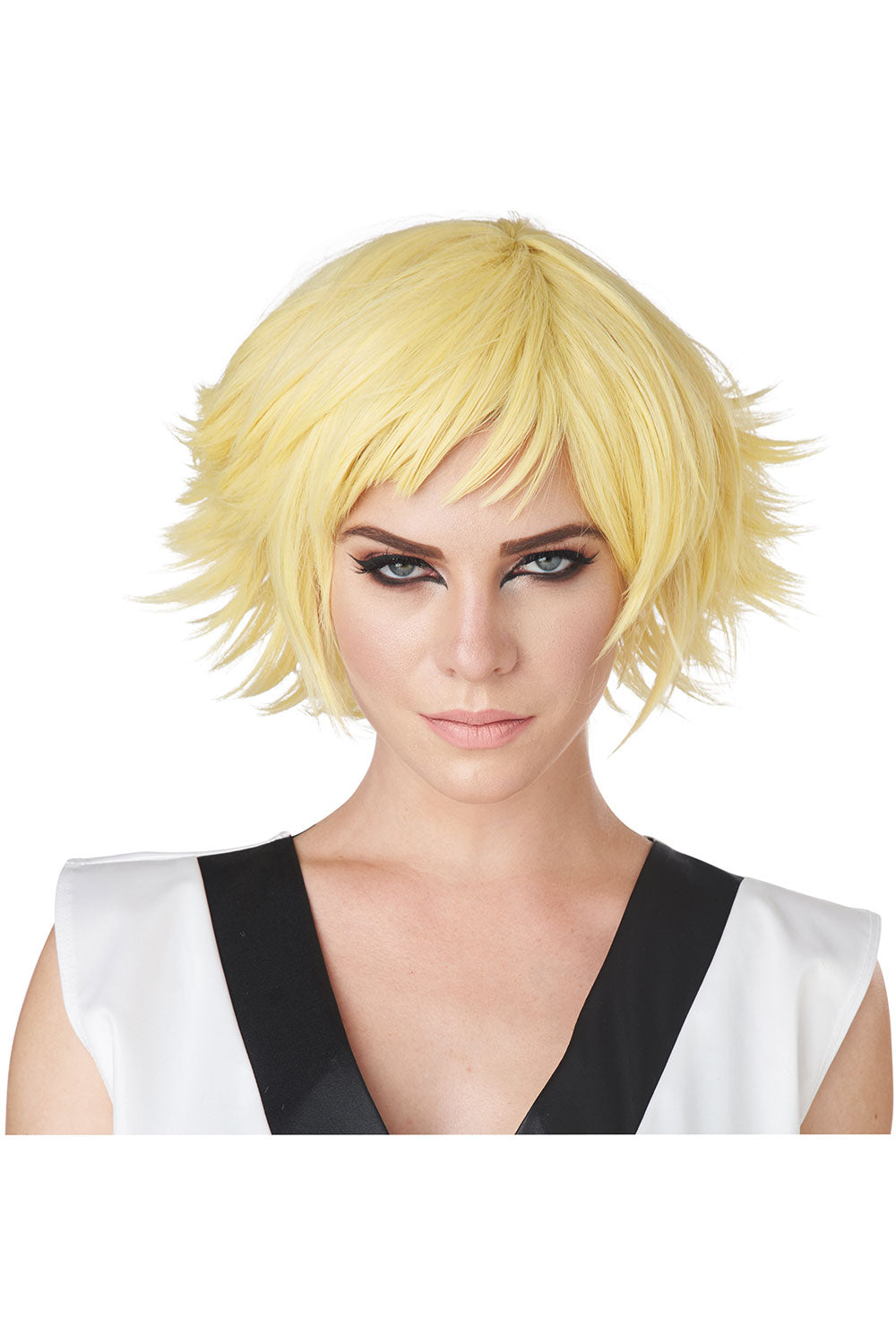 Feathered Yellow Women Wig by California Costumes only at TeeJayTraders.com