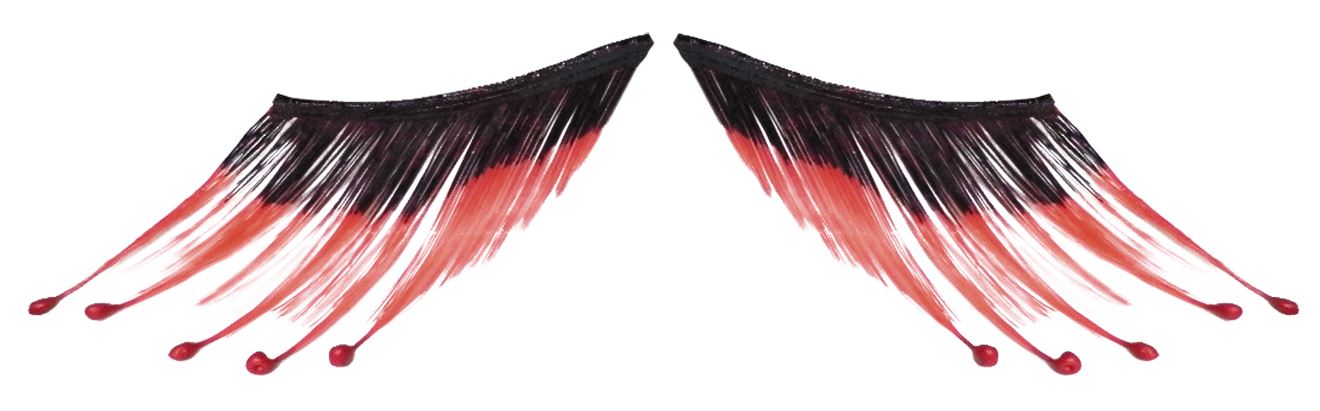 Blood Droplet Eyelashes by Disguise Costumes only at TeeJayTraders.com