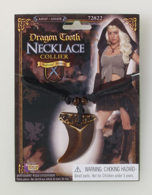 Medieval Fantasy Dragon Tooth Necklace by Forum Novelties only at  TeeJayTraders.com
