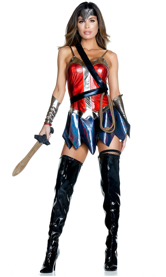 Comic Wonder Heroine Woman Costume by Forplay Costumes only at  TeeJayTraders.com