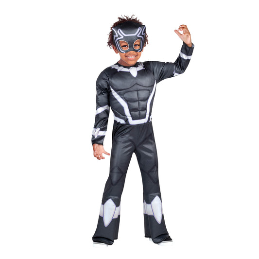 Black Panther Toddler Muscle Chest Polyfill Boys Costume by Jazzware Costumes only at  TeeJayTraders.com
