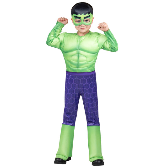 Hulk Polyfill Muscle Chest Green Toddler Marvel Costume by Jazzware Costumes only at  TeeJayTraders.com