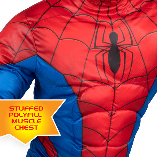 Marvel Spiderman Qualux Men Costume by Jazware Costumes only at  TeeJayTraders.com - Image 2