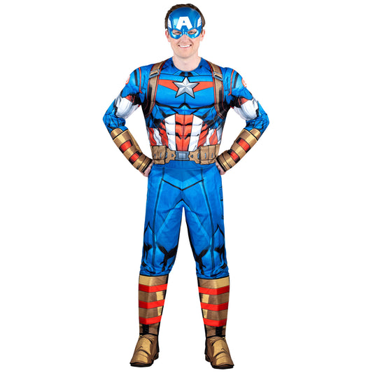 Captain America Men Costume by Jazware Costumes only at  TeeJayTraders.com