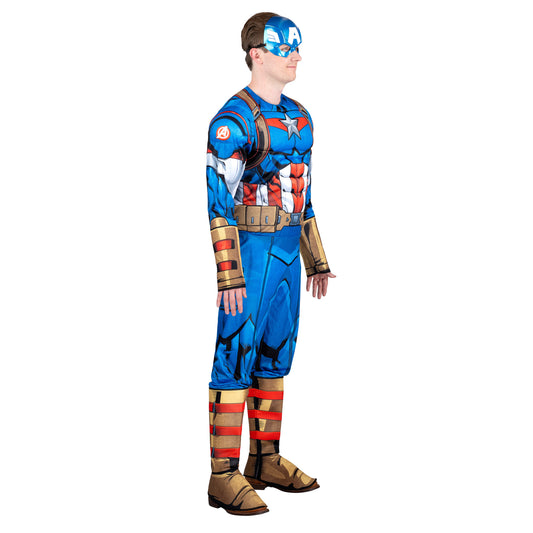 Captain America Men Costume by Jazware Costumes only at  TeeJayTraders.com - Image 2