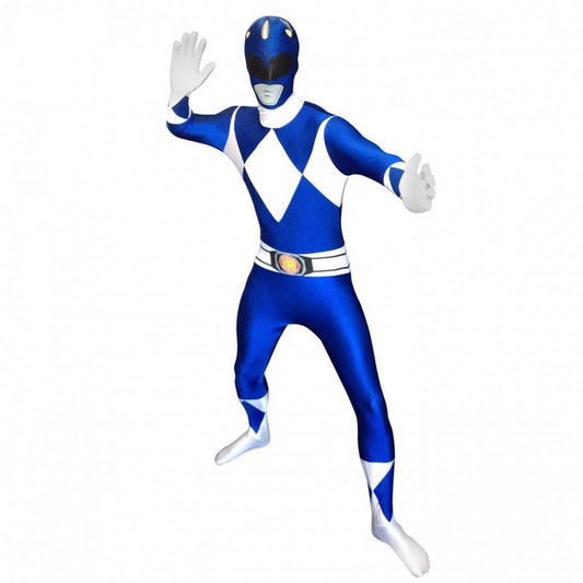 Blue Power Ranger Morphsuit Men Costume by Loftus Costumes only at  TeeJayTraders.com