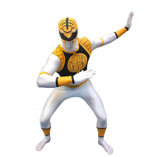 White Power Ranger Morphsuit Men Costume by Loftus Costumes only at  TeeJayTraders.com