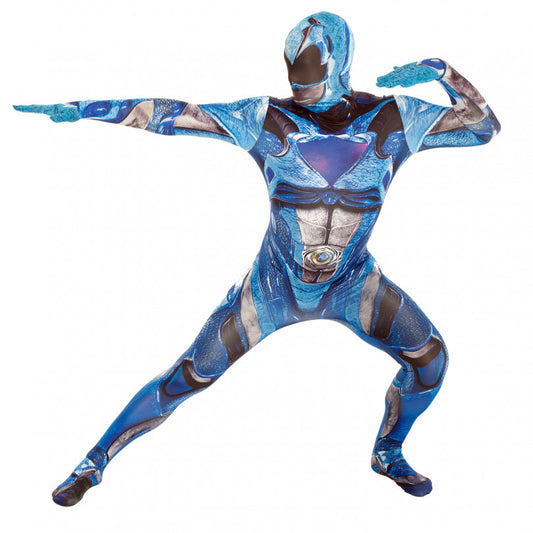 Movie Blue Power Ranger Morphsuit Men Costume by Loftus Costumes only at  TeeJayTraders.com - Image 2