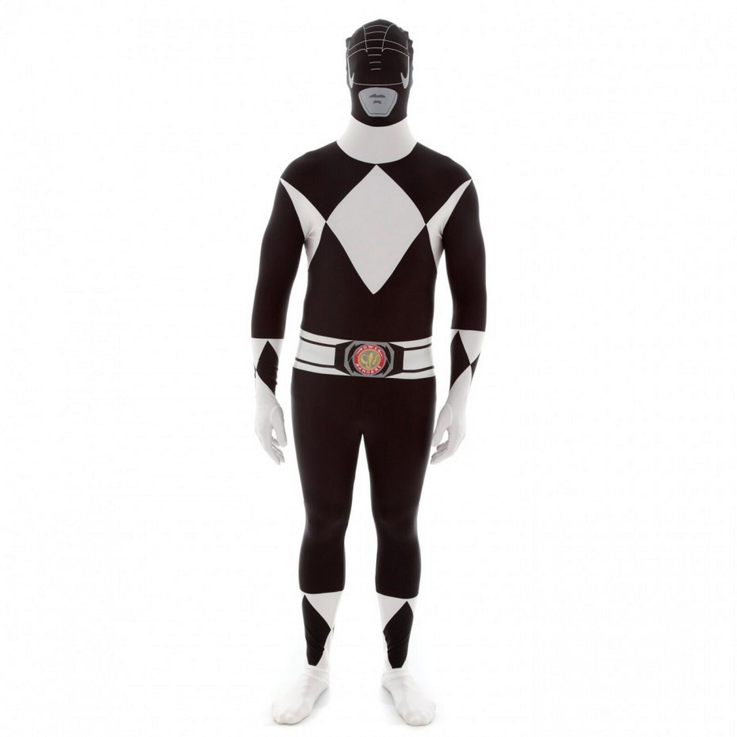 Black Power Ranger Morphsuit Men Costume by Loftus Costumes only at TeeJayTraders.com - Image 2