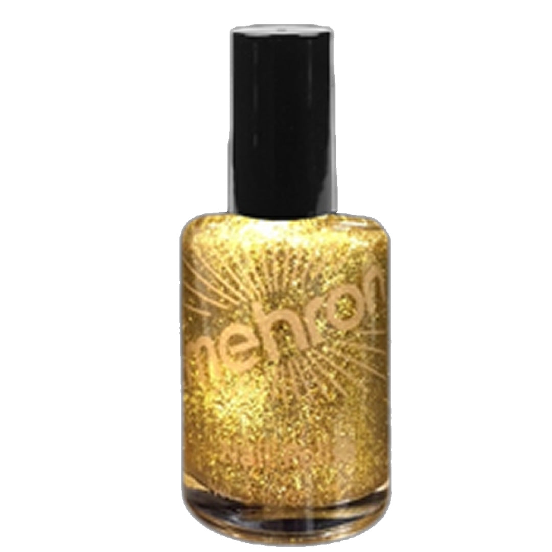 Gold Glitter Nail Polish by Loftus Costumes only at TeeJayTraders.com