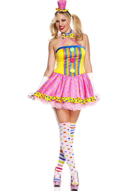 Circus Cutie Clown Plus SIze Women Costume by Music Legs only at  TeeJayTraders.com