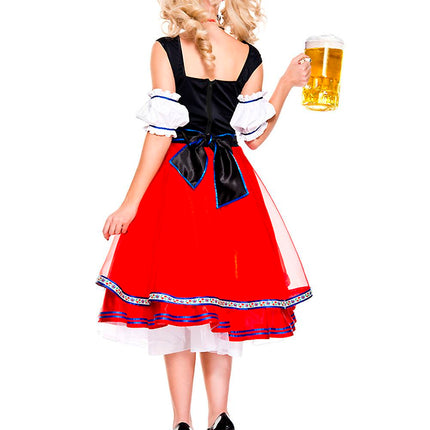 Oktoberfest beer Woman Costume Red by Music Legs only at  TeeJayTraders.com - Image 2