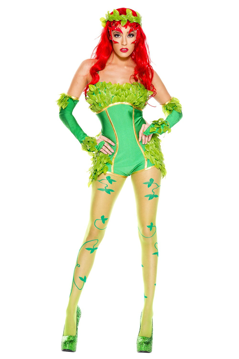 Provocative Toxic Villain Woman Costume by Music Legs only at TeeJayTraders.com