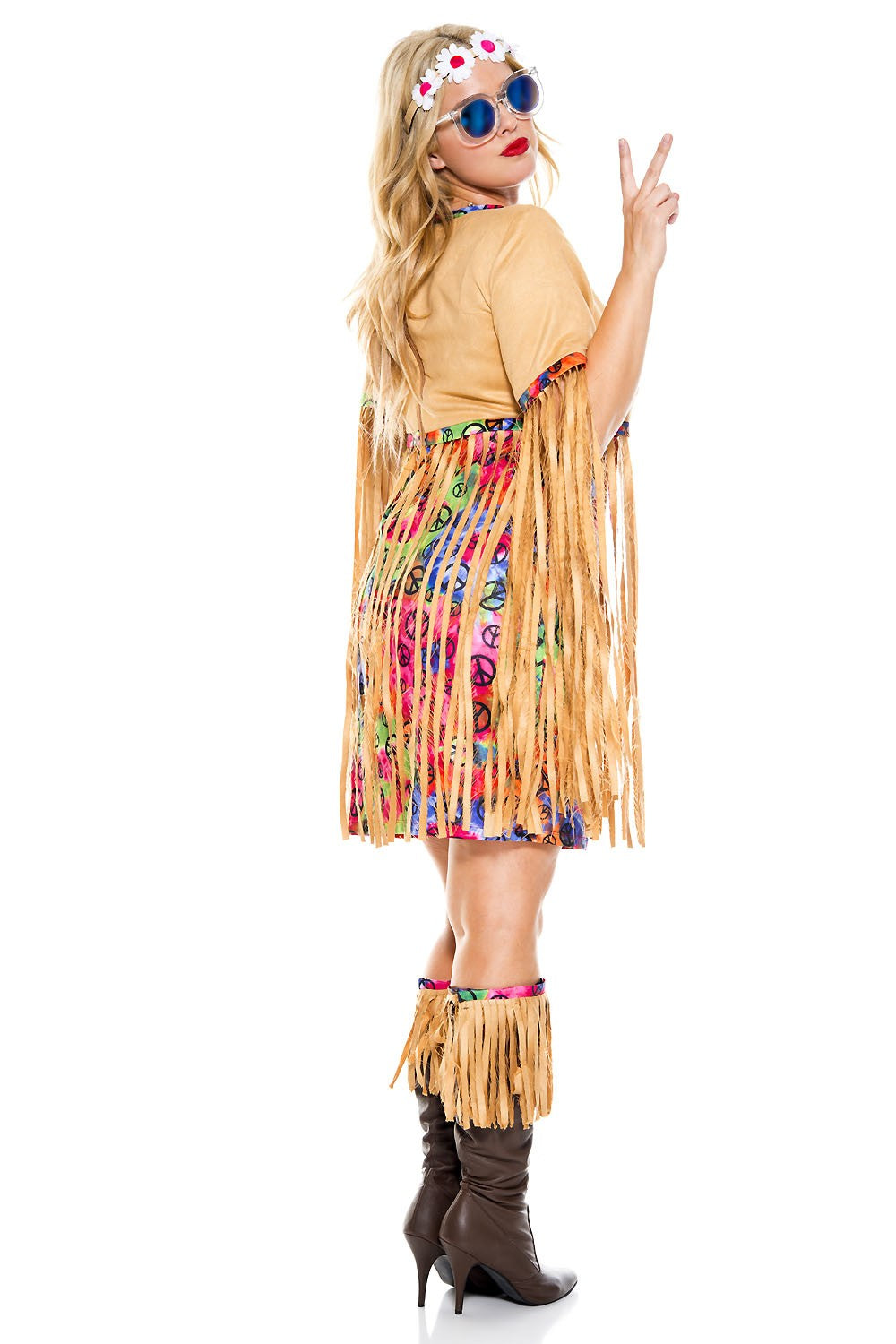Retro Hipster Woman Plus Size Costume by Music Legs only at TeeJayTraders.com - Image 2