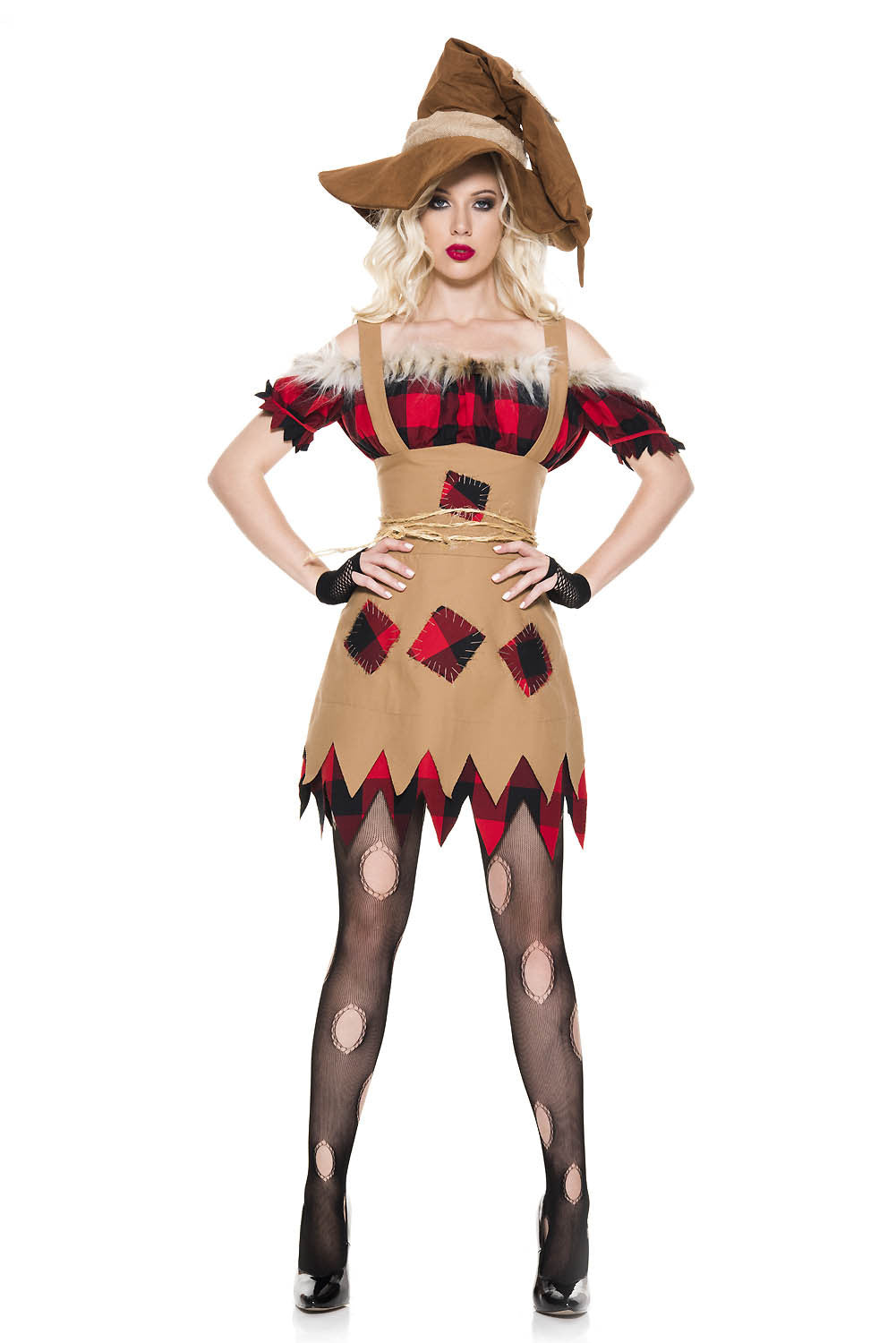 Living Scarecrow Woman Costume by Music Legs only at TeeJayTraders.com