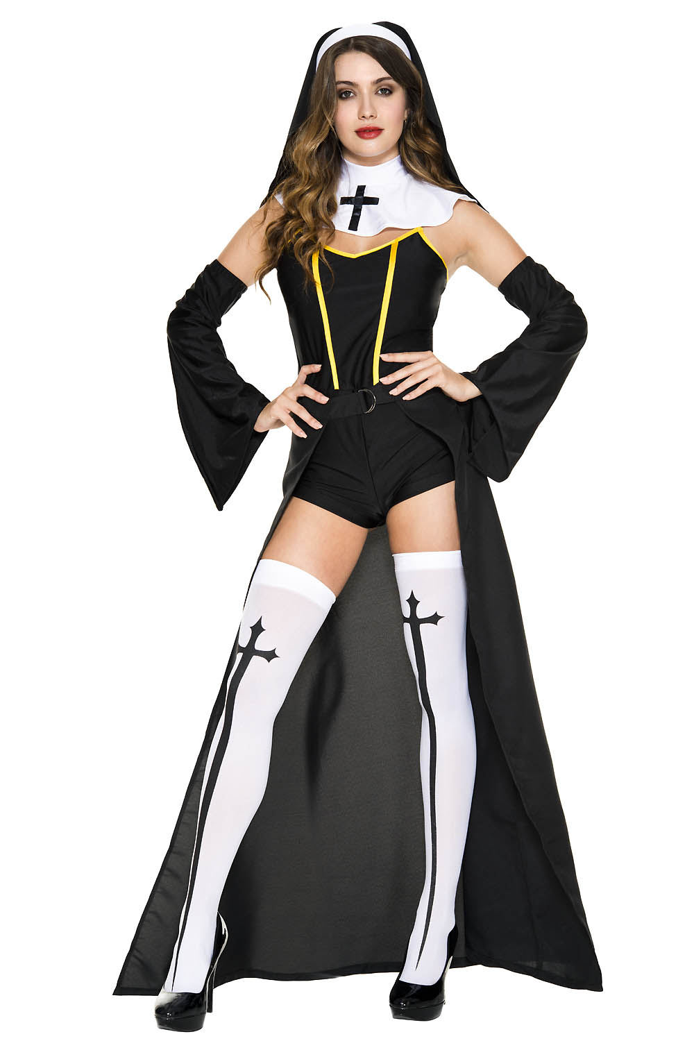 Convent Sister Women Costume by Music Legs only at TeeJayTraders.com