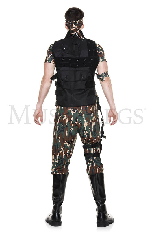 Army Soldier Men Costume by Music Legs only at  TeeJayTraders.com - Image 2