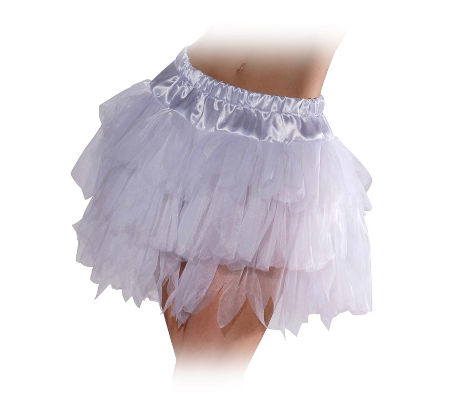 Women White Satin Tutu by Rubies Costume only at TeeJayTraders.com