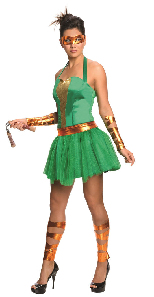 Michelangelo Ninja Turtle Women Costume by Rubies costumes only at  TeeJayTraders.com
