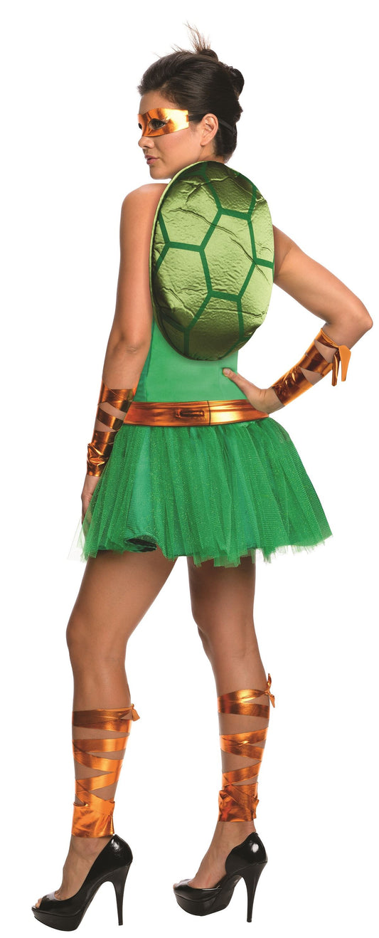 Michelangelo Ninja Turtle Women Costume by Rubies costumes only at  TeeJayTraders.com - Image 2