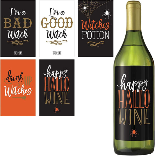 Halloween Wicked Bottle Labels by Amscan only at  TeeJayTraders.com