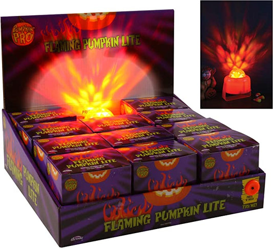 Flaming Pumpkin Light Halloween by Amscan only at  TeeJayTraders.com