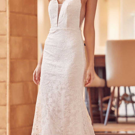 Juliet 272 Embroidered Lace With Stone Accents Fitted Dress