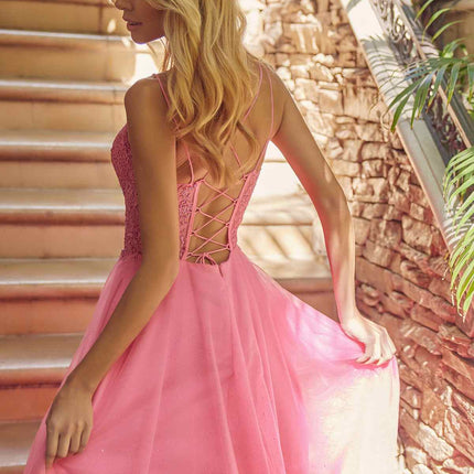 Juliet 268 Embroidered Sparkle Tulle Ball Gown