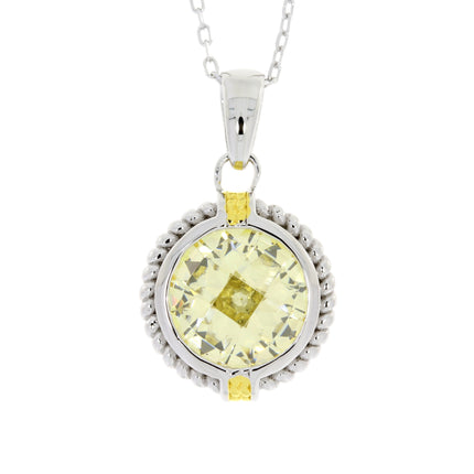 Cubic Zirconium Fashion Pendants Sterling Silver