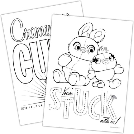 Toy Story 4 Coloring & Activity Book Over 30 Puffy Stickers