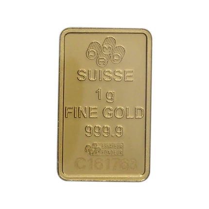 1 Gram Gold Bar PAMP Suisse Fortuna 999.9 Fine in Sealed Assay