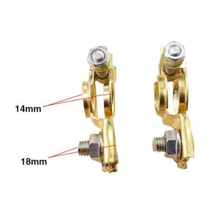 1-Pair: Adjustable Battery Terminal Clamp Clips