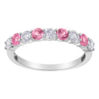 7 / White.Gold / Pink Sapphire