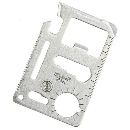 10-Pack: 11-in-1 Stainless Steel Survival Pocket Tool