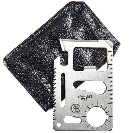 10-Pack: 11-in-1 Stainless Steel Survival Pocket Tool