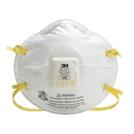 10-Pack: 3M N95 Particulate Respirator Mask with Cool Flow Valve 8210V