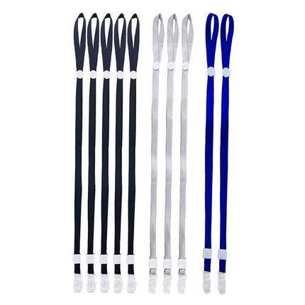 10-Pack: Adjustable Face Mask Loop Extender Id Name Badges CDC Card Holder Lanyards
