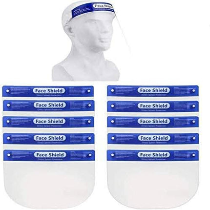 10-Pack: Face Protection Shields