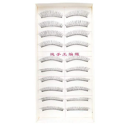 10-Pairs: Makeup Handmade Natural Fashion Long False Eyelashes