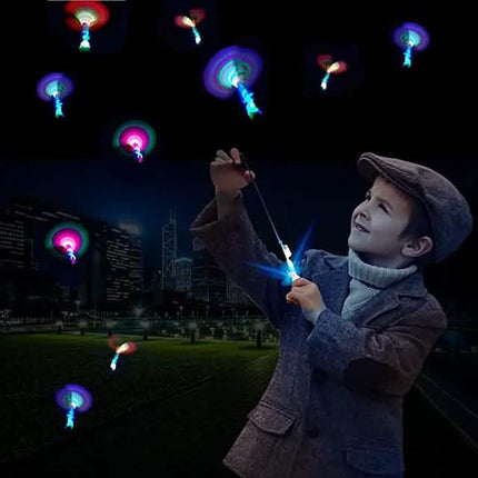 10-Piece: Amazing Led Light Arrow Rocket Helicopter Flying Toy