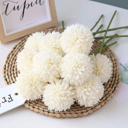 10-Piece: Artificial Flowers Chrysanthemum Ball Flowers Bouquet
