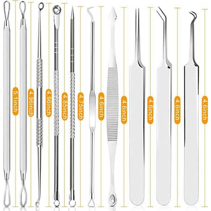 10-Piece: Blackhead Remover Tool