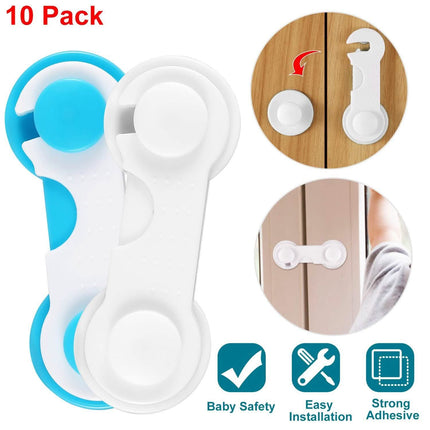 10-Piece: Kids Cabinet Strap Safety Locks