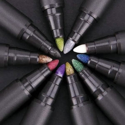 10-Piece: Metallic Paint Marker Pen Permanent