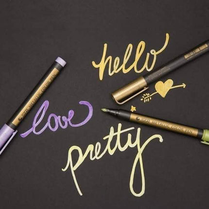 10-Piece: Metallic Paint Marker Pen Permanent
